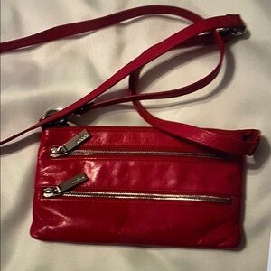HOBO Leather HOT PINK Crossbody Bag